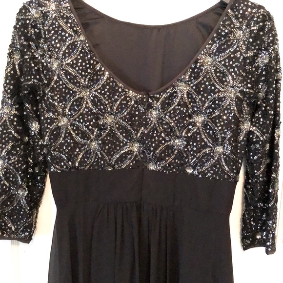 Eliza J black sequined gown. - Picture 5 of 11
